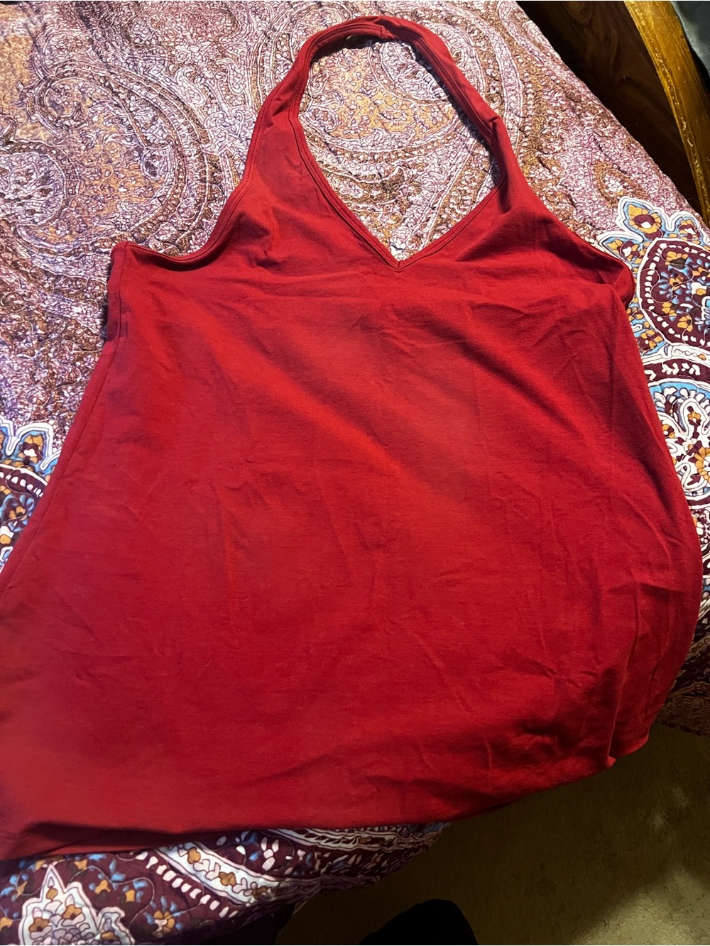 Torrid Women's Red V-Neck Halter Tank Top